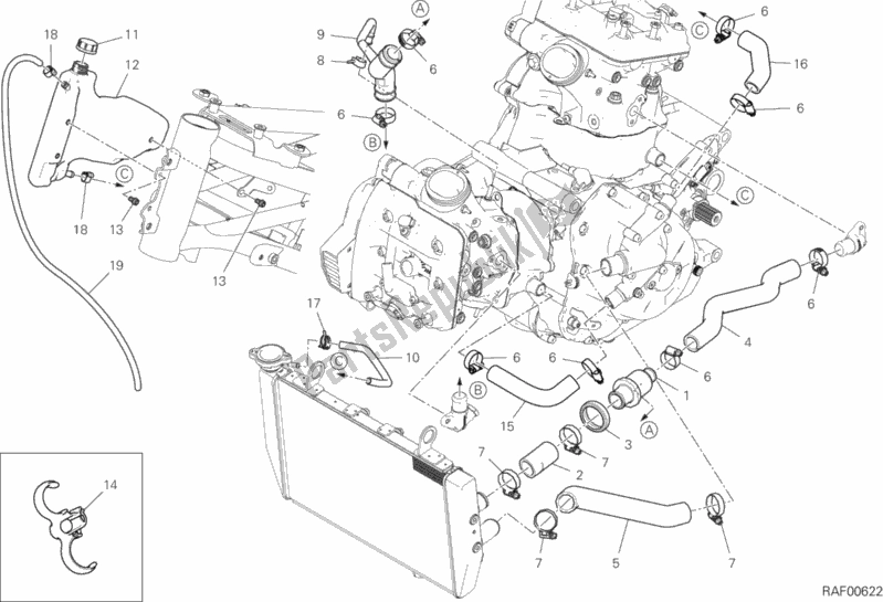 Toutes les pièces pour le Circuit De Refroidissement du Ducati Multistrada 1260 S Pikes Peak Thailand 2018 Toutes les pièces pour le Circuit De Refroidissement du Ducati Multistrada 1260 S Pikes Peak Thailand 2018